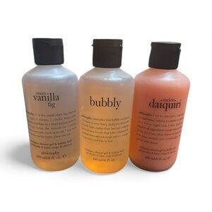 Philosophy Trio: Vanilla Fig, Bubbly, Melon Daiquiri
